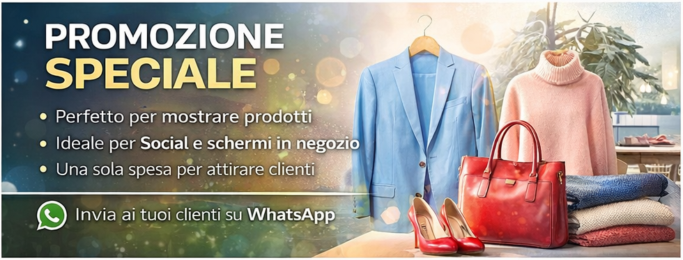 video promozionale prodotti negozio